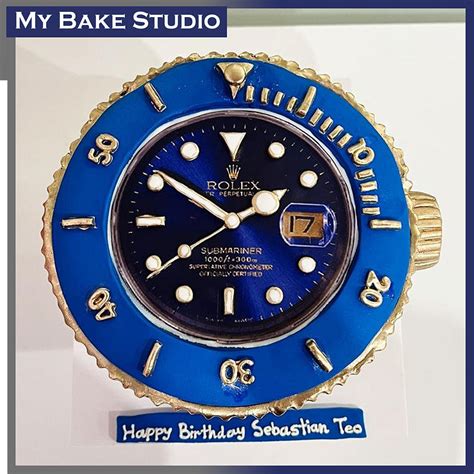 rolex watch cake topper